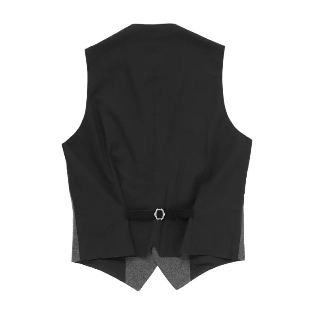 【新品未着用・タグ付き】タリアトーレストレッチウールジレ ブライアン グレー46