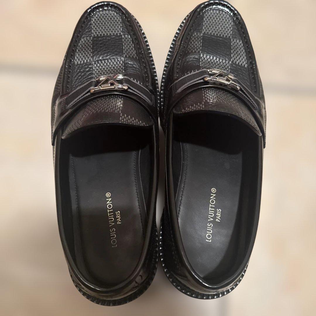 LOUIS VUITTON ダミエローファー ブラック