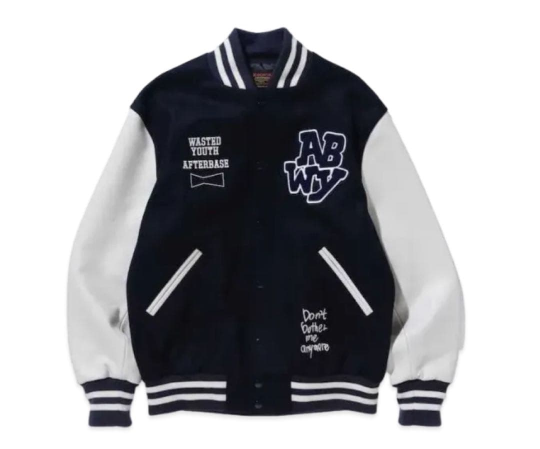 ジャケット・アウター Wasted Youth Afterbase VARSITY JACKET XL