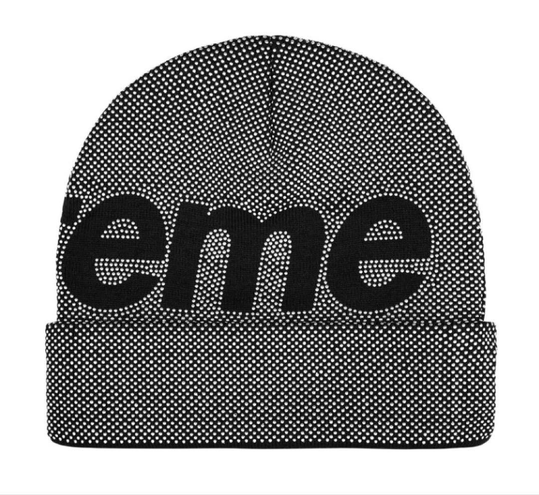 帽子 supreme Studded Knockout Big Logo Beanie
