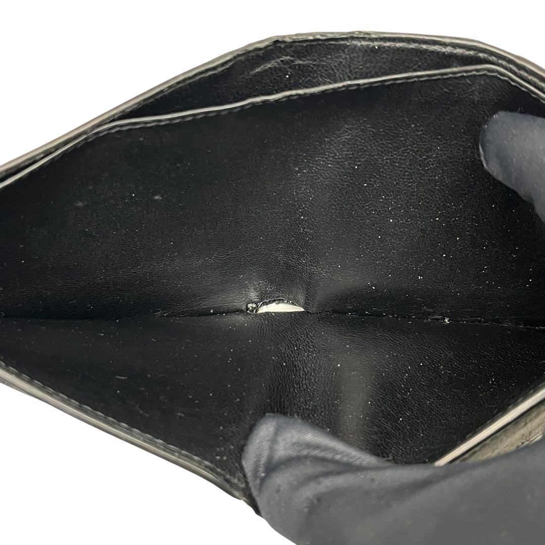 希少✨バレンシアガ アディダス コラボ 二つ折り財布 ロゴ レザー ブラック