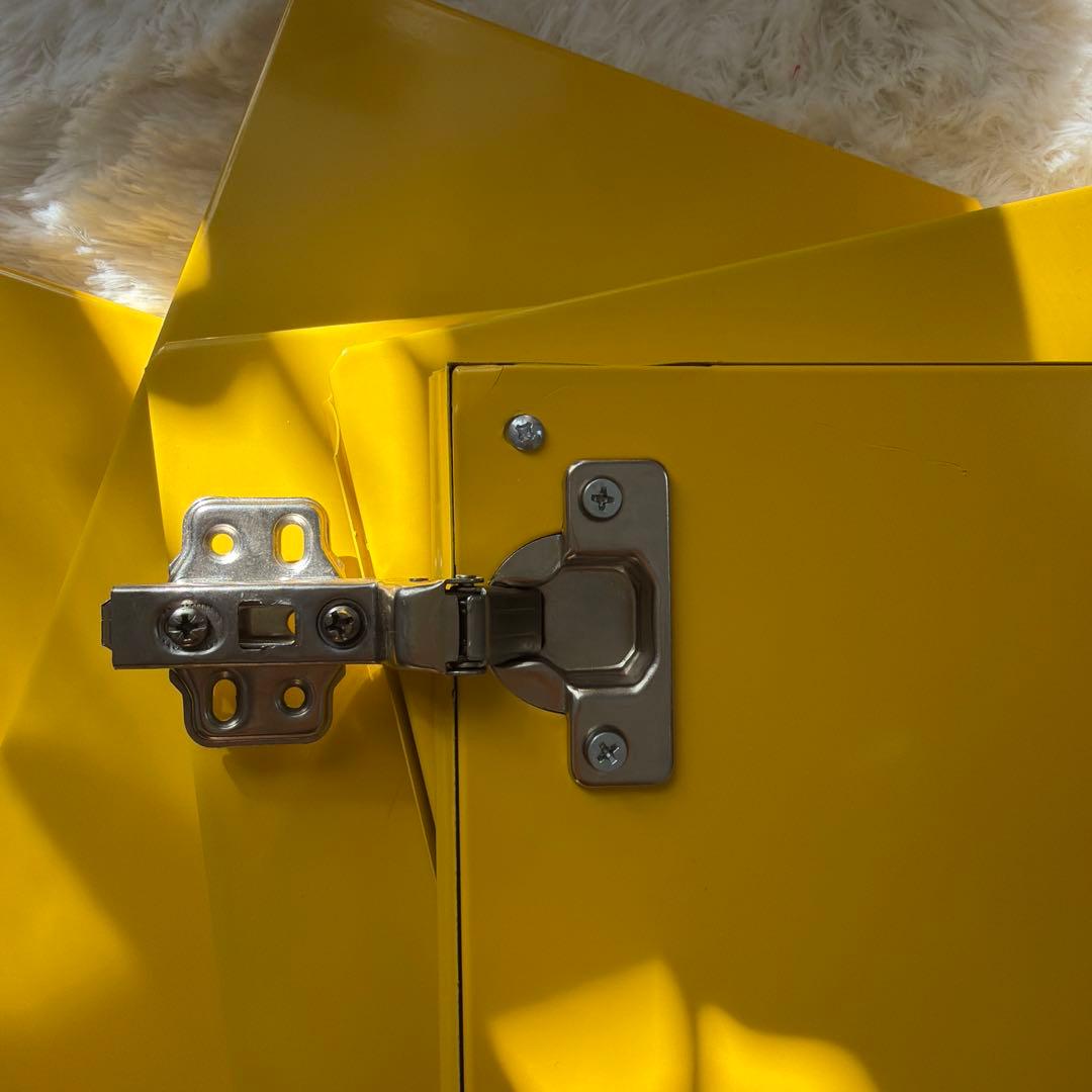 イエロー モジュールラック　ミッドセンチュリー