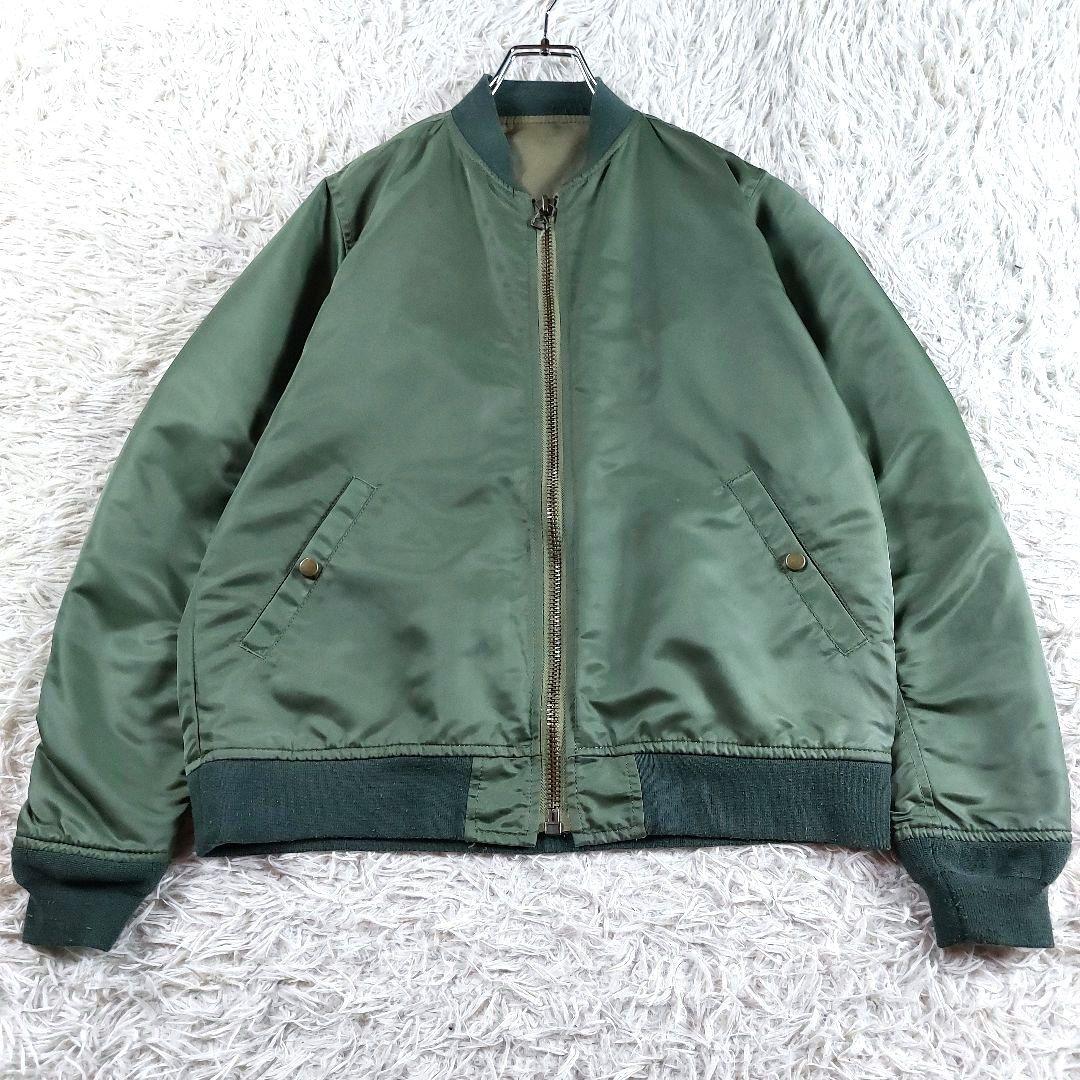 美品 ウィズリミテッド リバーシブル バンダナ柄 リメイク MA-1 ジャケット