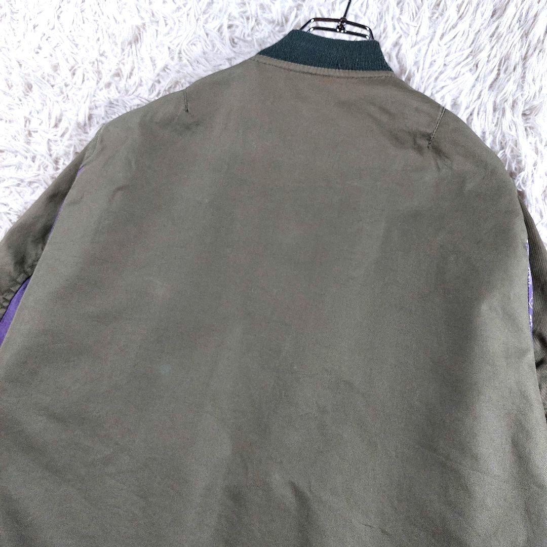 美品 ウィズリミテッド リバーシブル バンダナ柄 リメイク MA-1 ジャケット