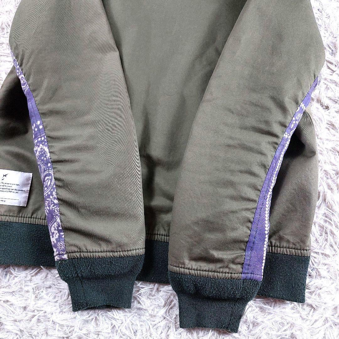 美品 ウィズリミテッド リバーシブル バンダナ柄 リメイク MA-1 ジャケット