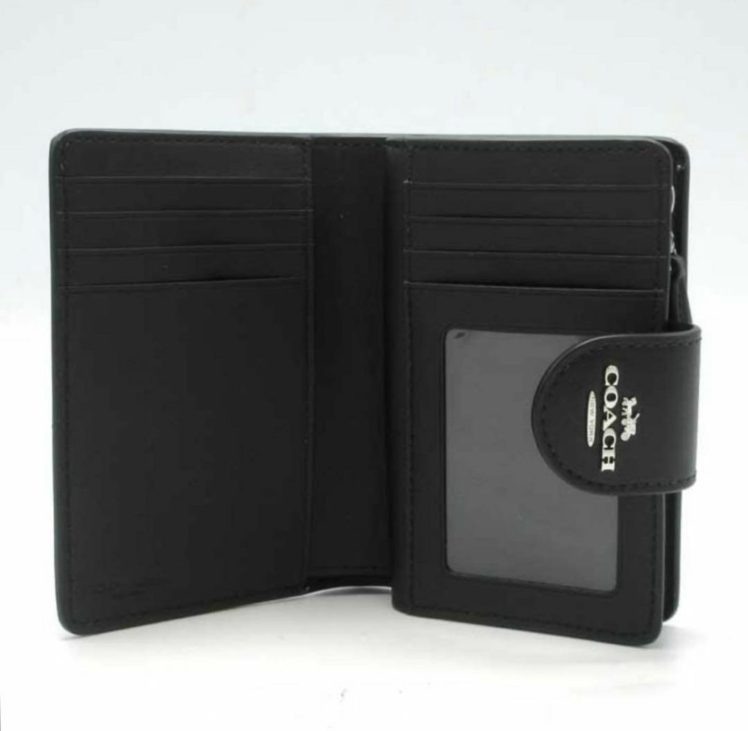 新品未使用 COACH 二つ折り財布 リボン柄 大人可愛い プレゼント