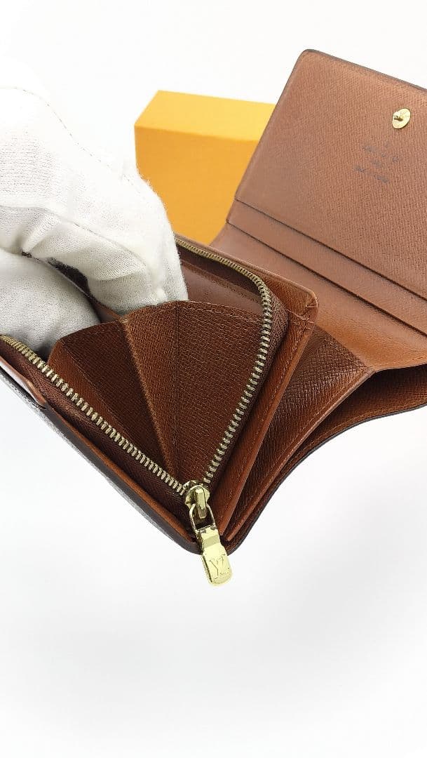 【美品】LOUIS VUITTON 二つ折り財布 モノグラム