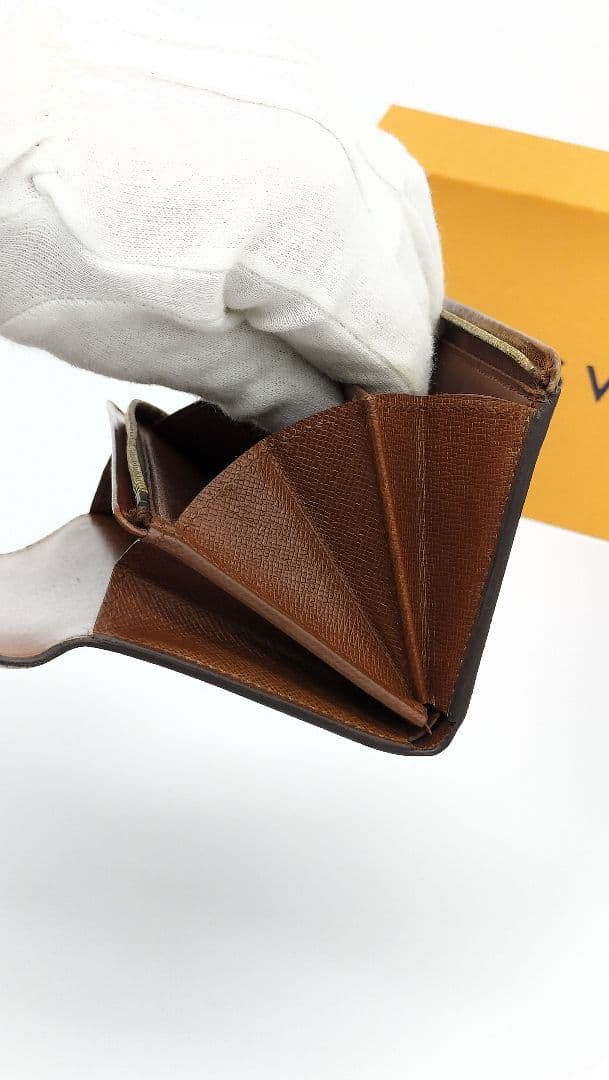 【美品】LOUIS VUITTON 二つ折り財布 モノグラム