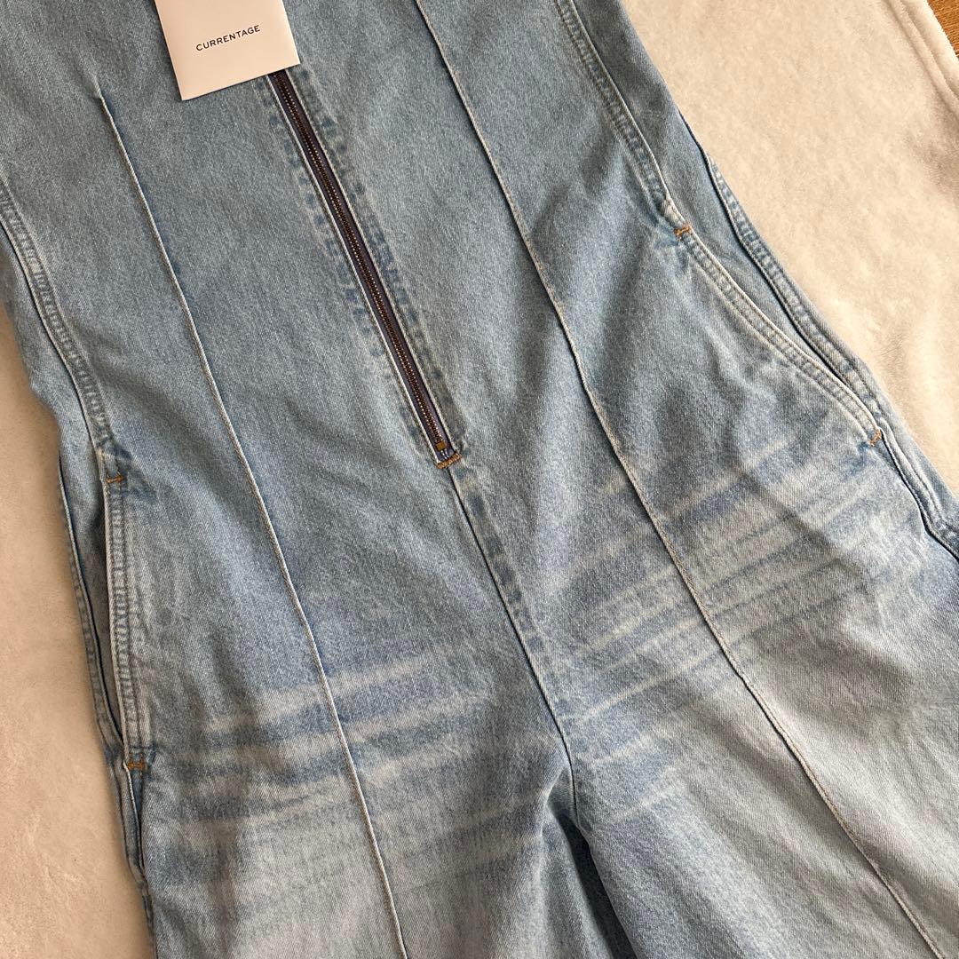 未使用　CURRENTAGE オーバーオール　サロペット　デニム
