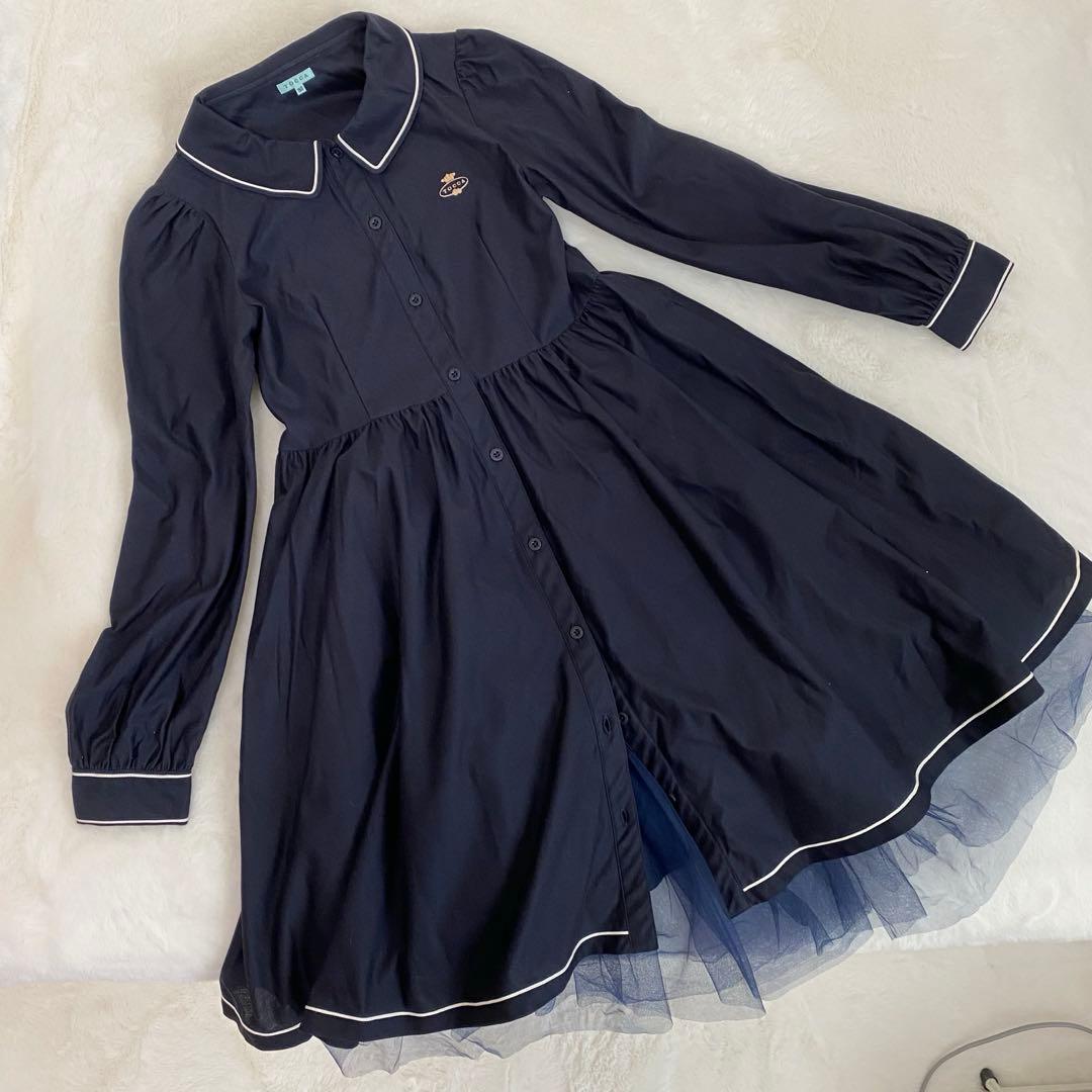 TOCCA 160ネイビー　ワンピース　ドレス　トッカ