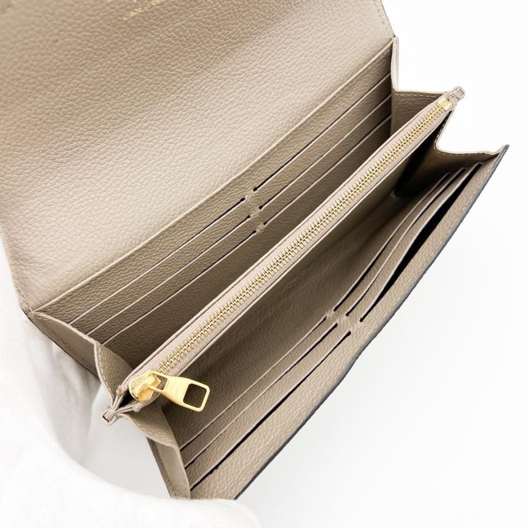 【美品 IC搭載 箱付】ヴィトン アンプラント サラ 長財布 トゥルトレール