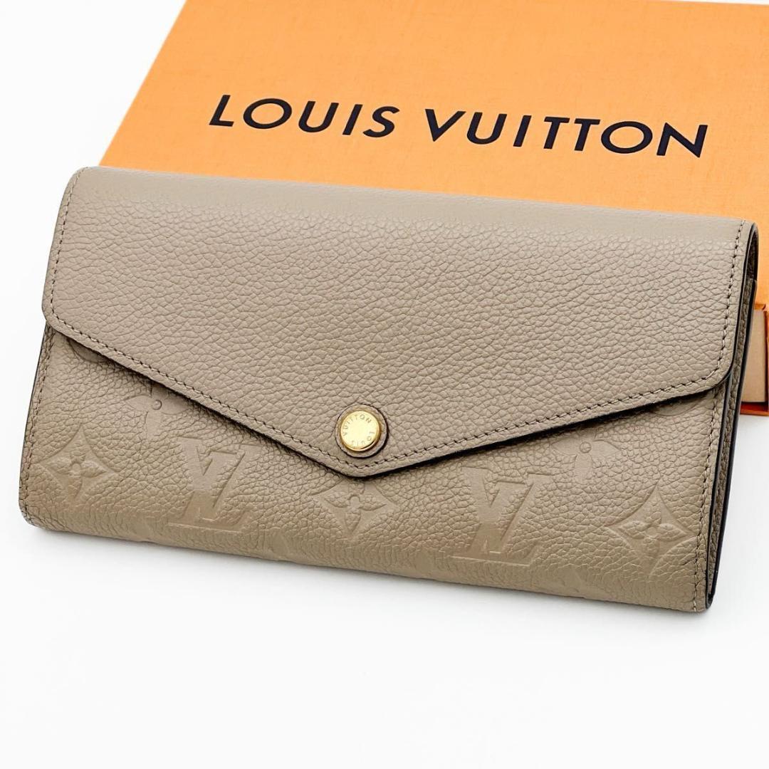 【美品 IC搭載 箱付】ヴィトン アンプラント サラ 長財布 トゥルトレール