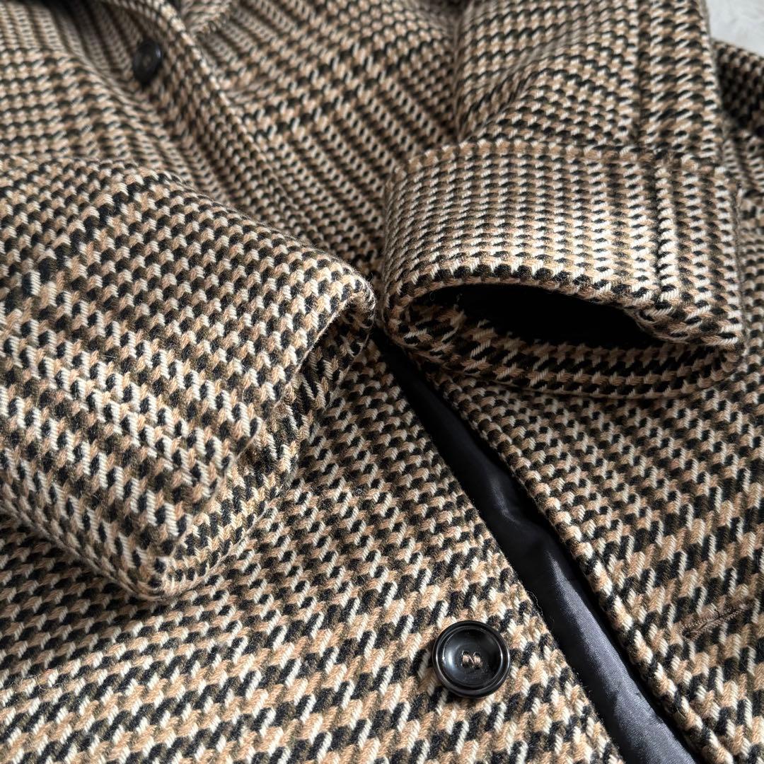 【美品】希少サイズ ZARA チェック チェスターコート XL