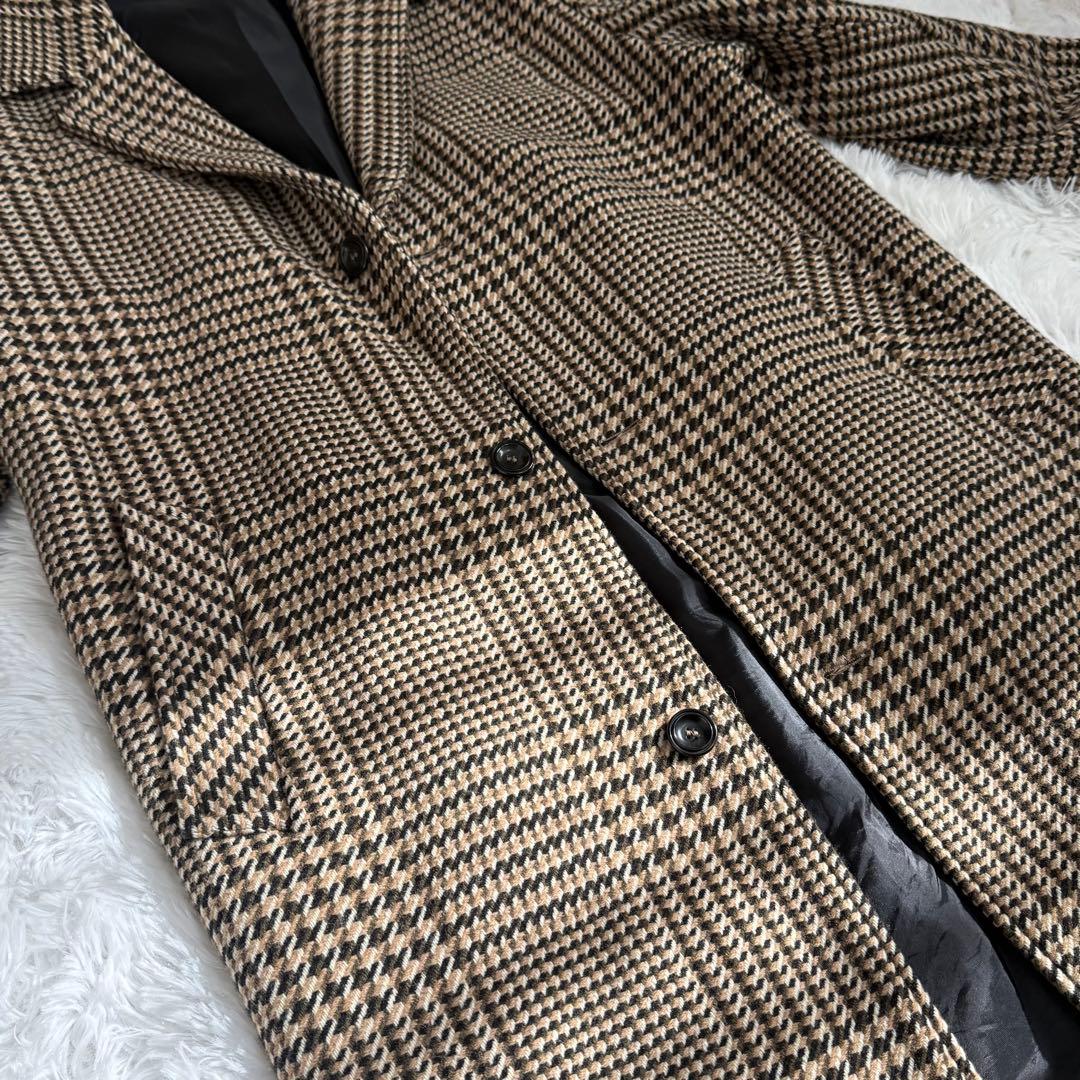 【美品】希少サイズ ZARA チェック チェスターコート XL
