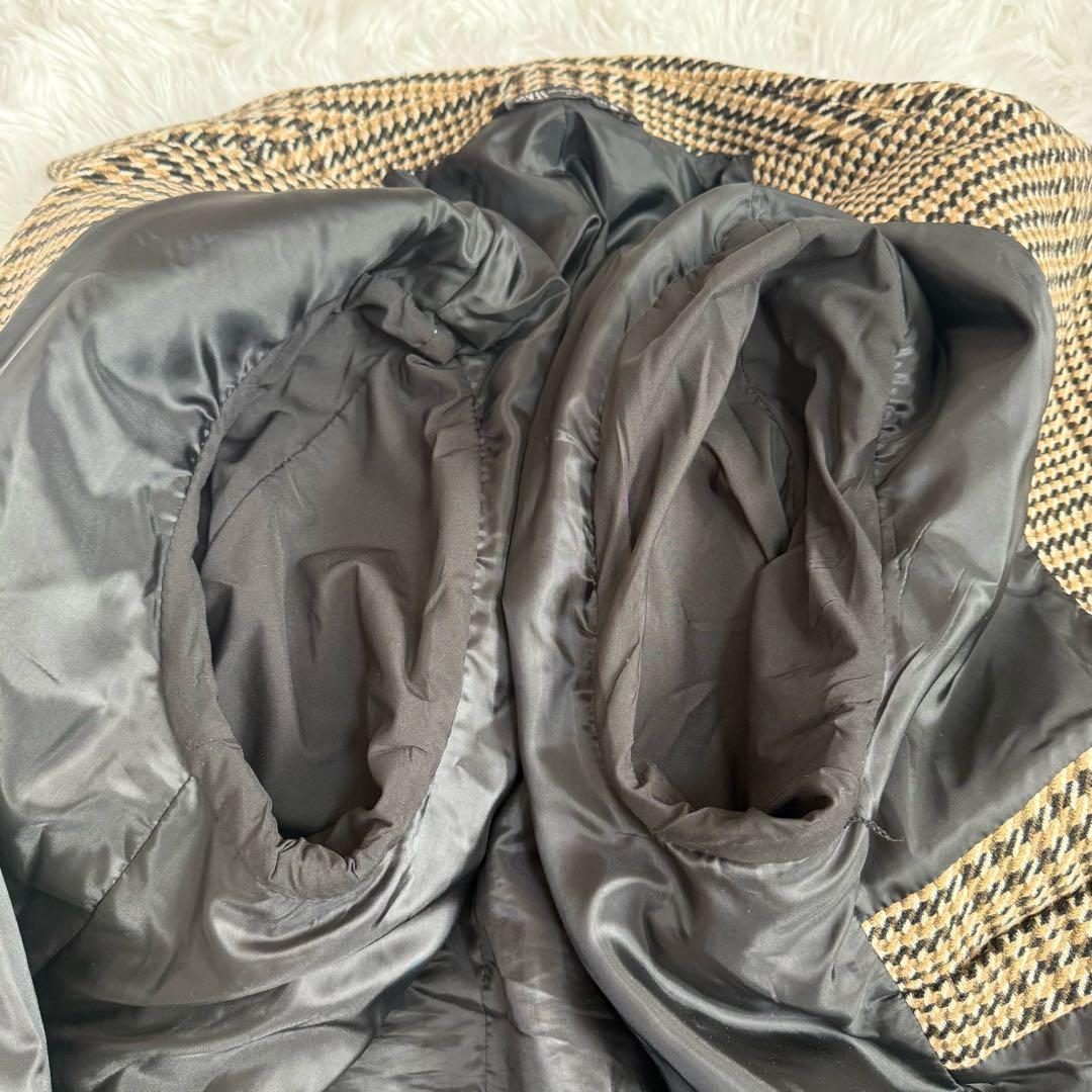 【美品】希少サイズ ZARA チェック チェスターコート XL