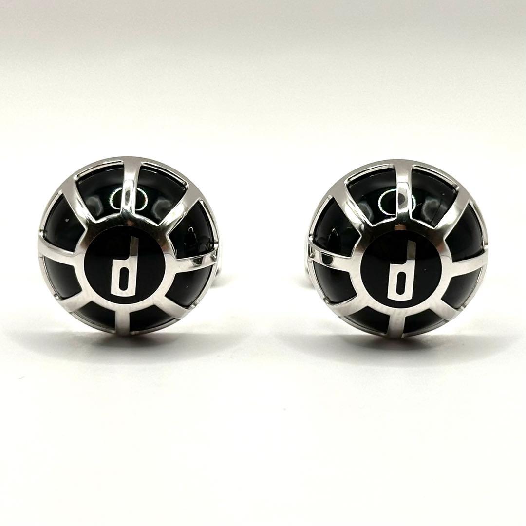【未使用・希少】ダンヒル カフリンクス カフス dロゴ シルバーカラー