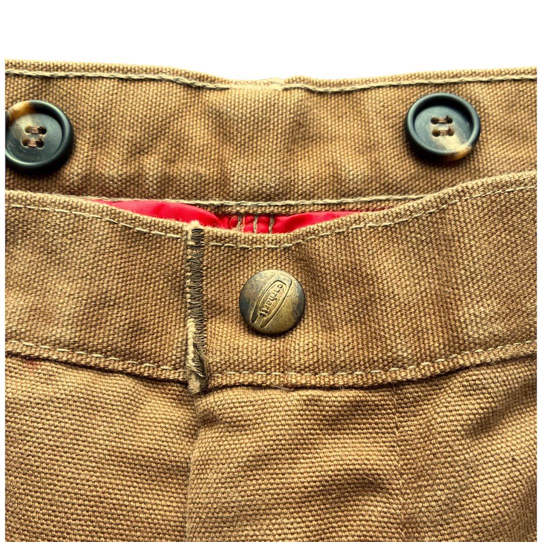ヴィンテージ 80s Carhartt キルティングライナー ダックパンツ