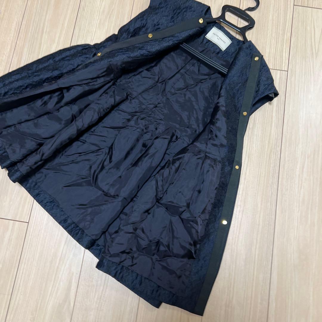 ユナイテッドアローズ UNITED ARROWS ネイビー ジャガード ベスト