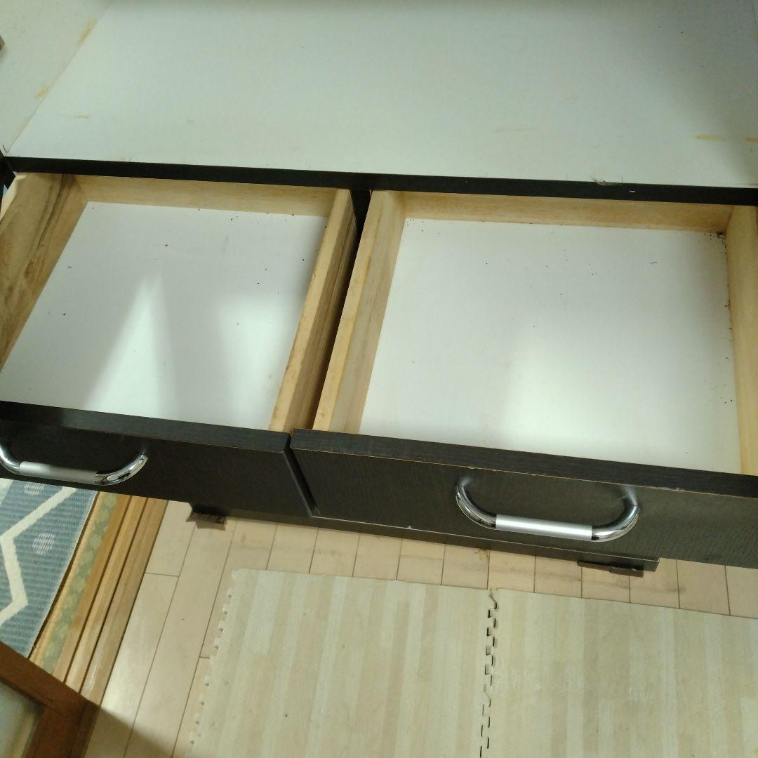 食器棚　カップボード　サニー　パンジー 80 ダイニングブラウン