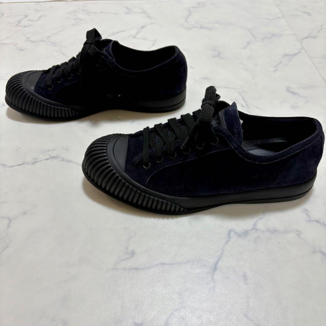 極美品 PRADA プラダ スエード ローカットスニーカー サイズ6 濃紺 正規