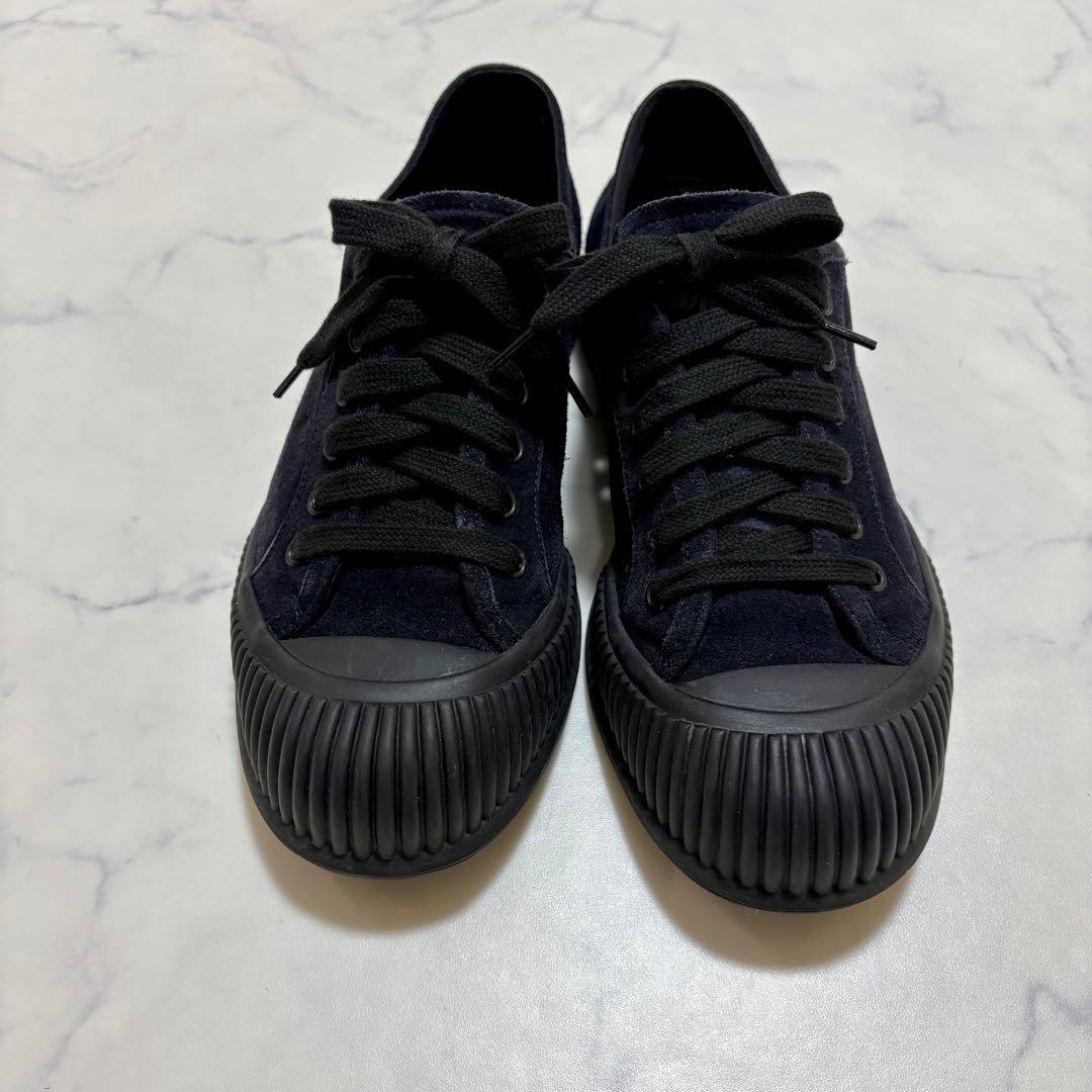 極美品 PRADA プラダ スエード ローカットスニーカー サイズ6 濃紺 正規