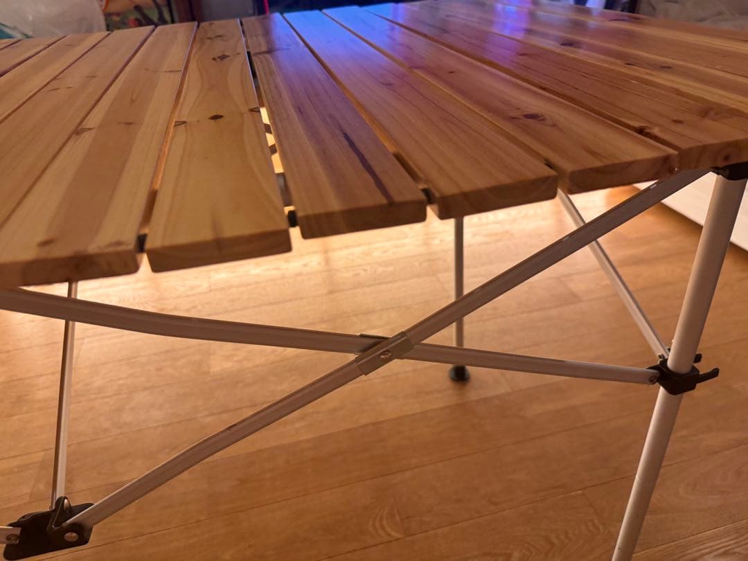 Coleman 折りたたみ木製テーブルナチュラルウッドロールテーブル120廃盤2