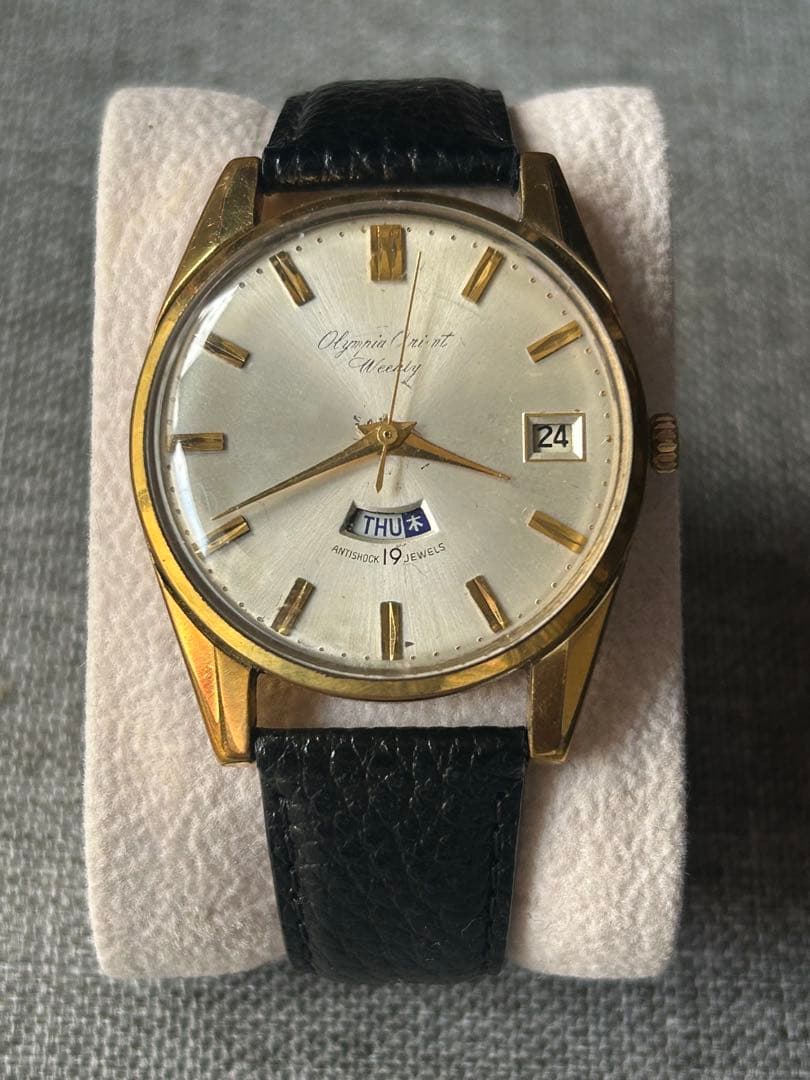 マ*ル様 【稼働品】ORIENT オリンピアオリエントウィークリー 英字漢字表記