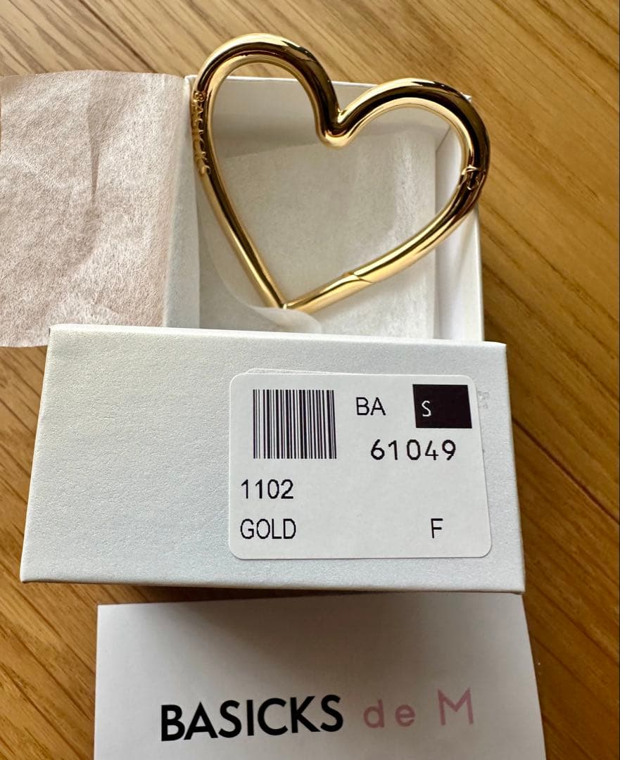 BASICS⭐︎GOLD PLATING HEART CARABINER