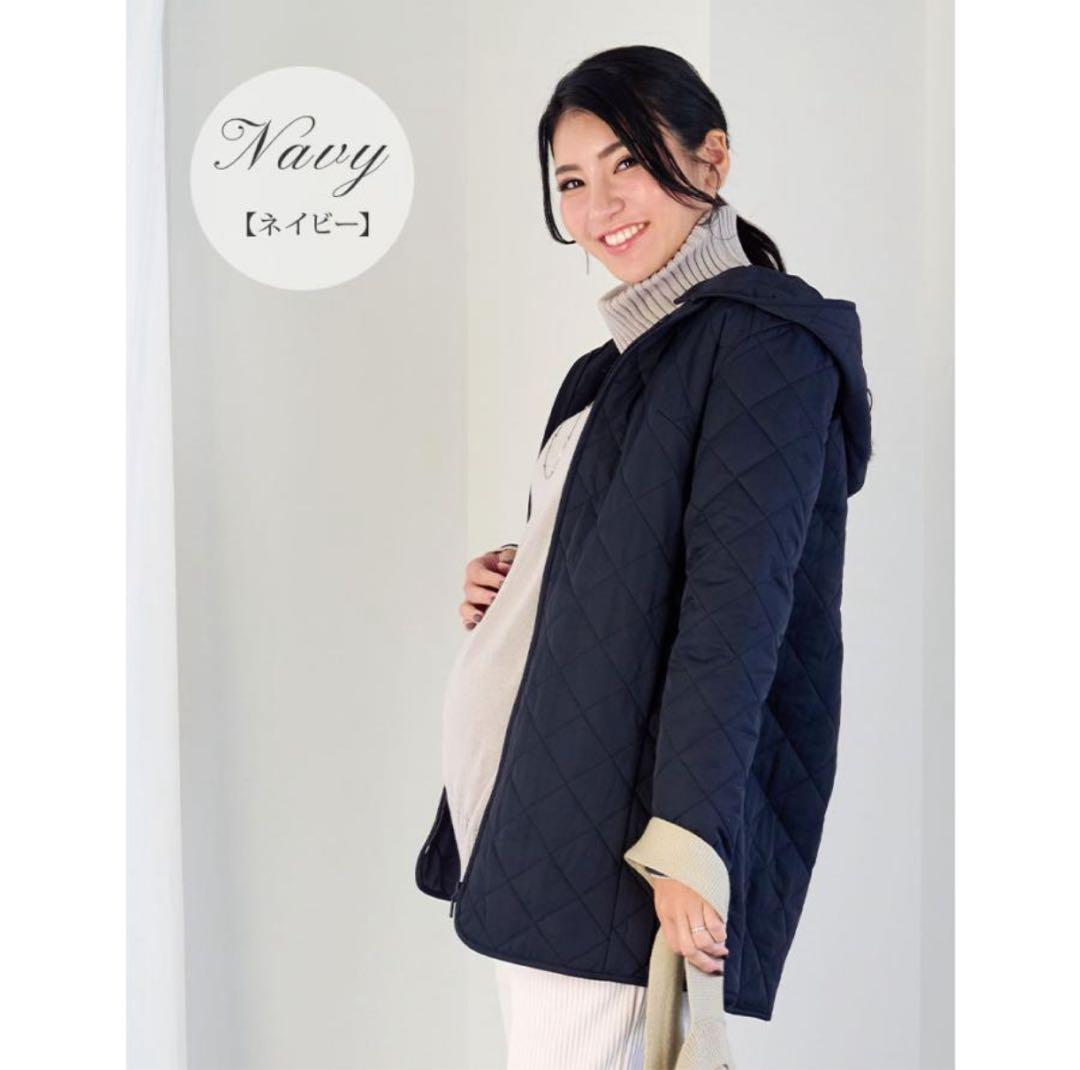 【新品・ネイビー】スウィートマミー　ママコート　マタニティ だっこ　おんぶ