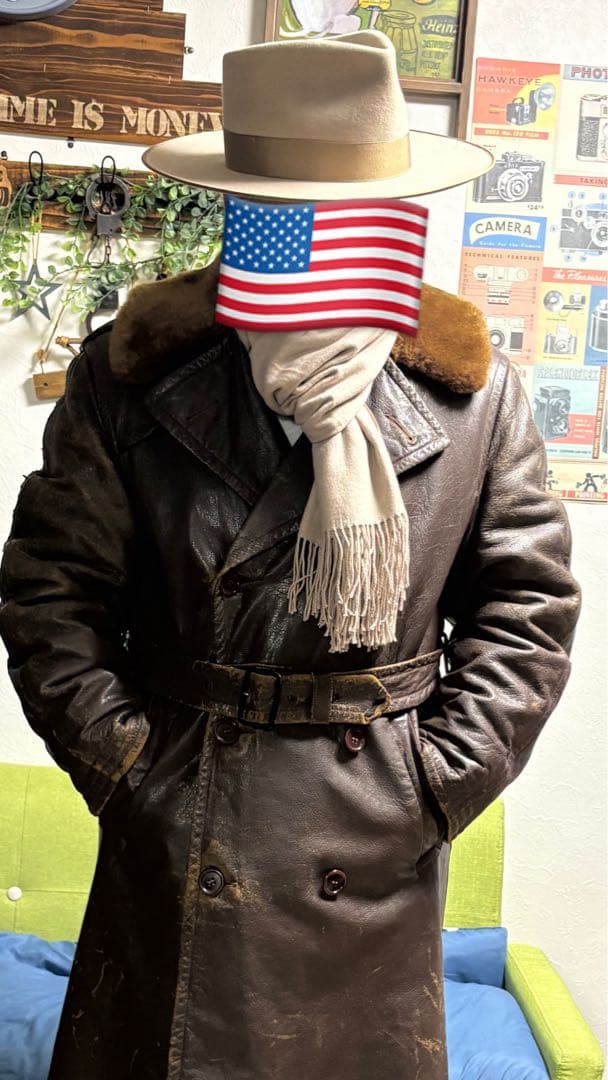 40’s USN M-69F レザーコート G-1 フライトジャケット