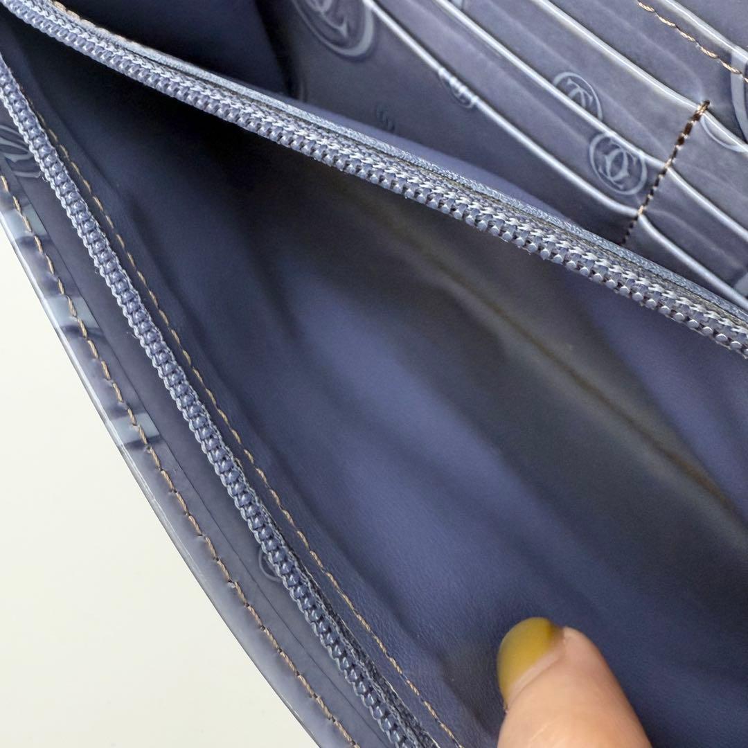 日本限定カラー✨カルティエ ハッピーバースデー 長財布　ライトパープル ブルー