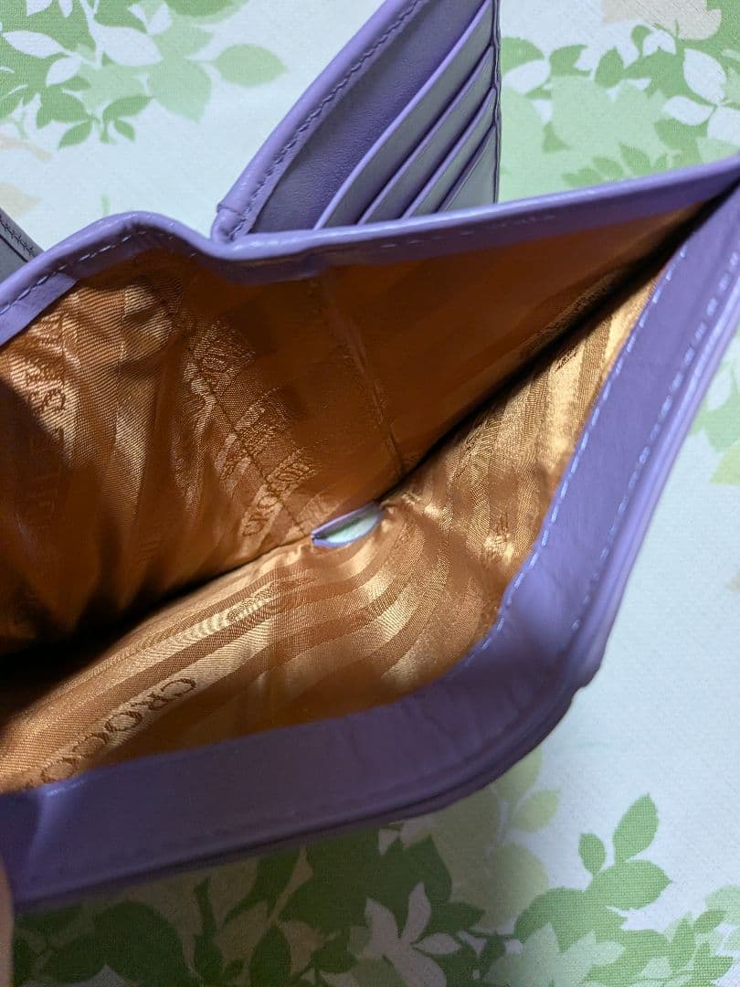 淡紫の園　最高級マットクロコダイルミドルウォレット　希少ラベンダー　未使用品