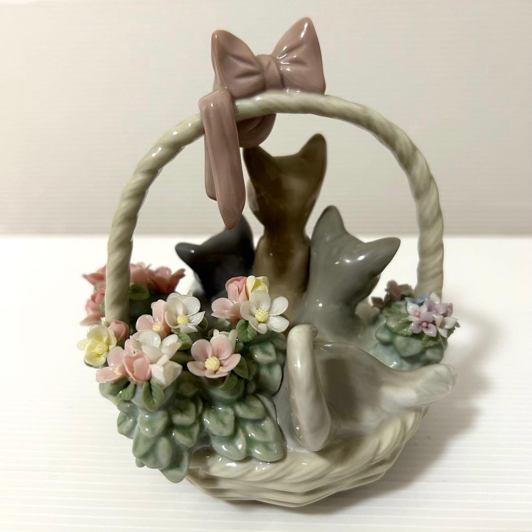 【廃盤品】LLADRÓ リヤドロ 三つ子の仔猫 三つ子の子猫