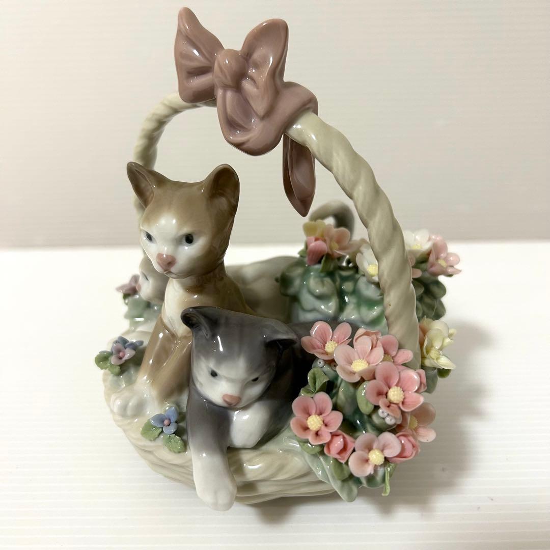 【廃盤品】LLADRÓ リヤドロ 三つ子の仔猫 三つ子の子猫