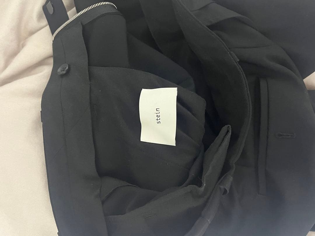 パンツ 22ss EX wide taperede bare zip trousers