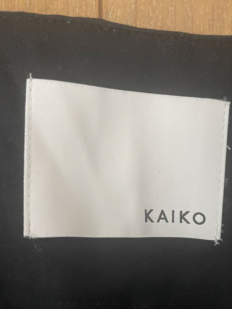 パンツ KAIKO Wool wide slacks \"BLACK\"