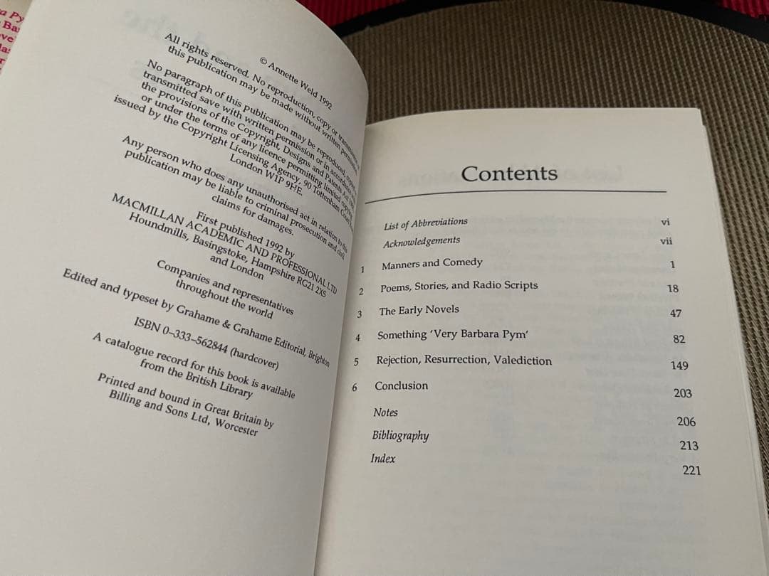 希少　Barbara Pym and the Novel of Manners