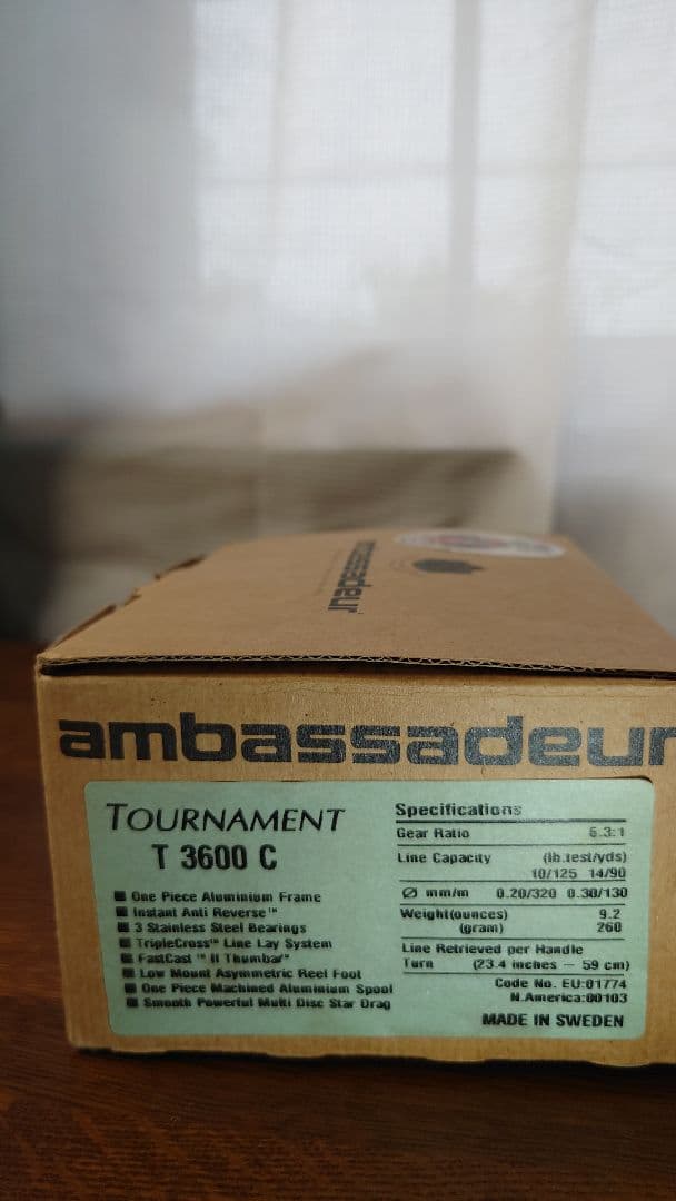リール ambassadeur TOURNAMENT T3600C
