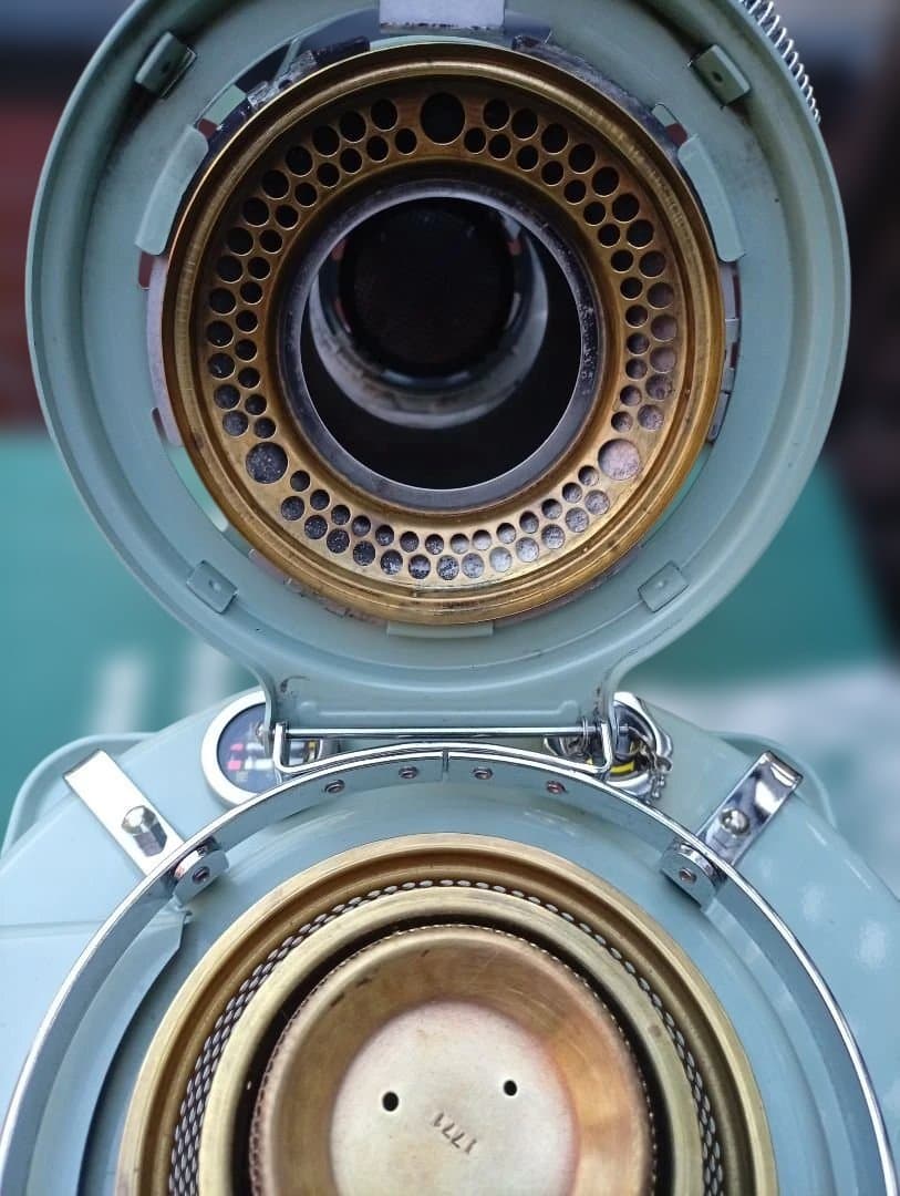 アラジンメンテナンス済。純正芯交換済。取り扱い説明書。グリーン