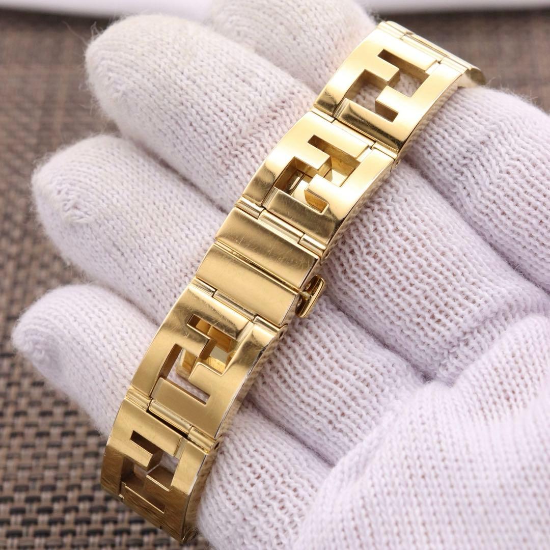 付属品付き【新品電池】FENDI 6000L/オロロジ 動作品 ゴールド 美品