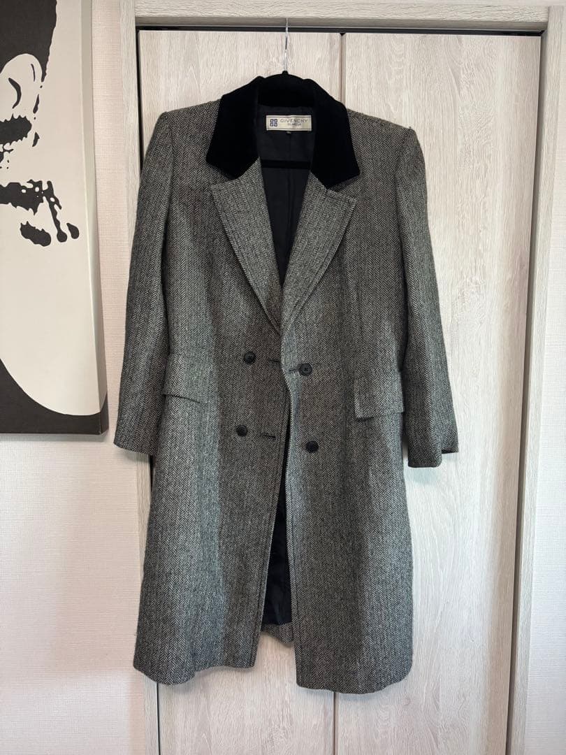 ジバンシー ビンテージ　ロングコート　コート　ダブルブレストコート