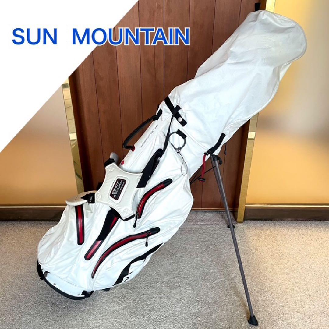 SUN MOUNTAIN・キャディバッグ・スタンド・白・６分割・サンマウンテン
