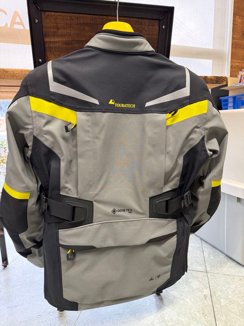 r*3様 ツアラテック　バイクジャケットとインナー　グレー/イエロー