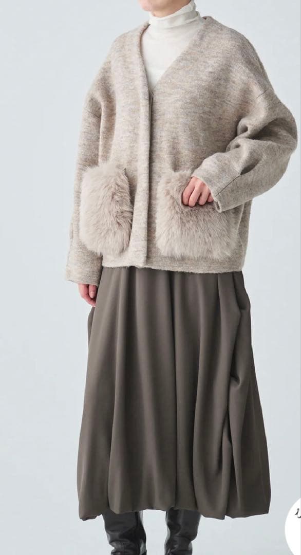 LiSALiSAashiyaリサリサ芦屋　2WAYファーポケットジャケット