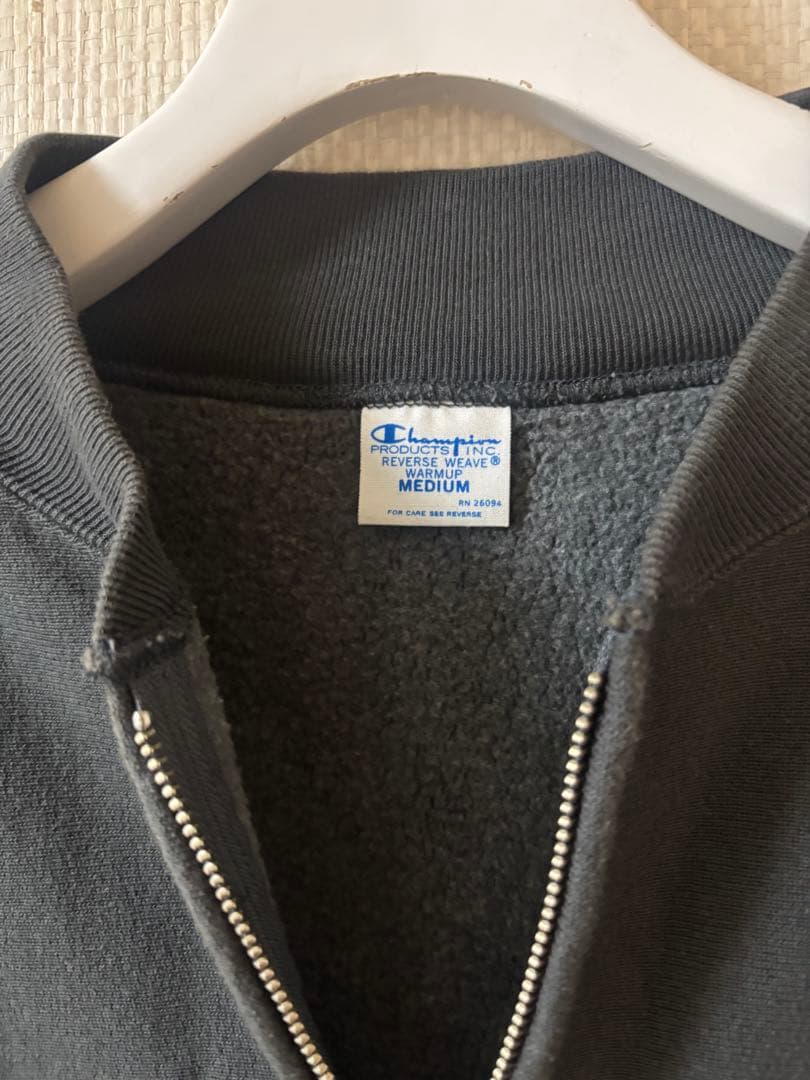 Framework Champion 別注ハーフジップ リバースウィーブ グレー