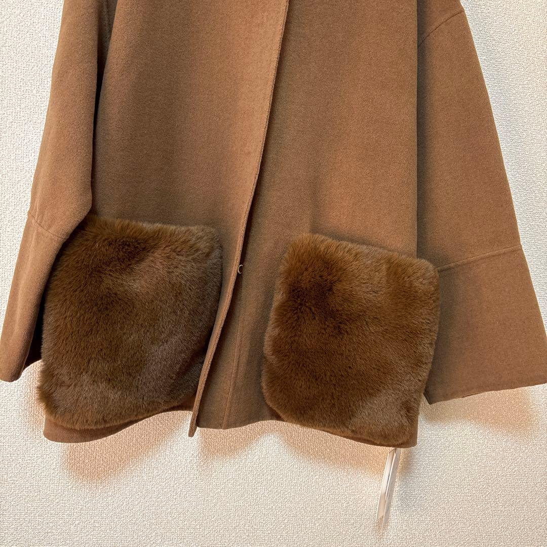 T.KMilaOwenミラ オーウェン 2wayファーポケットリバーコート