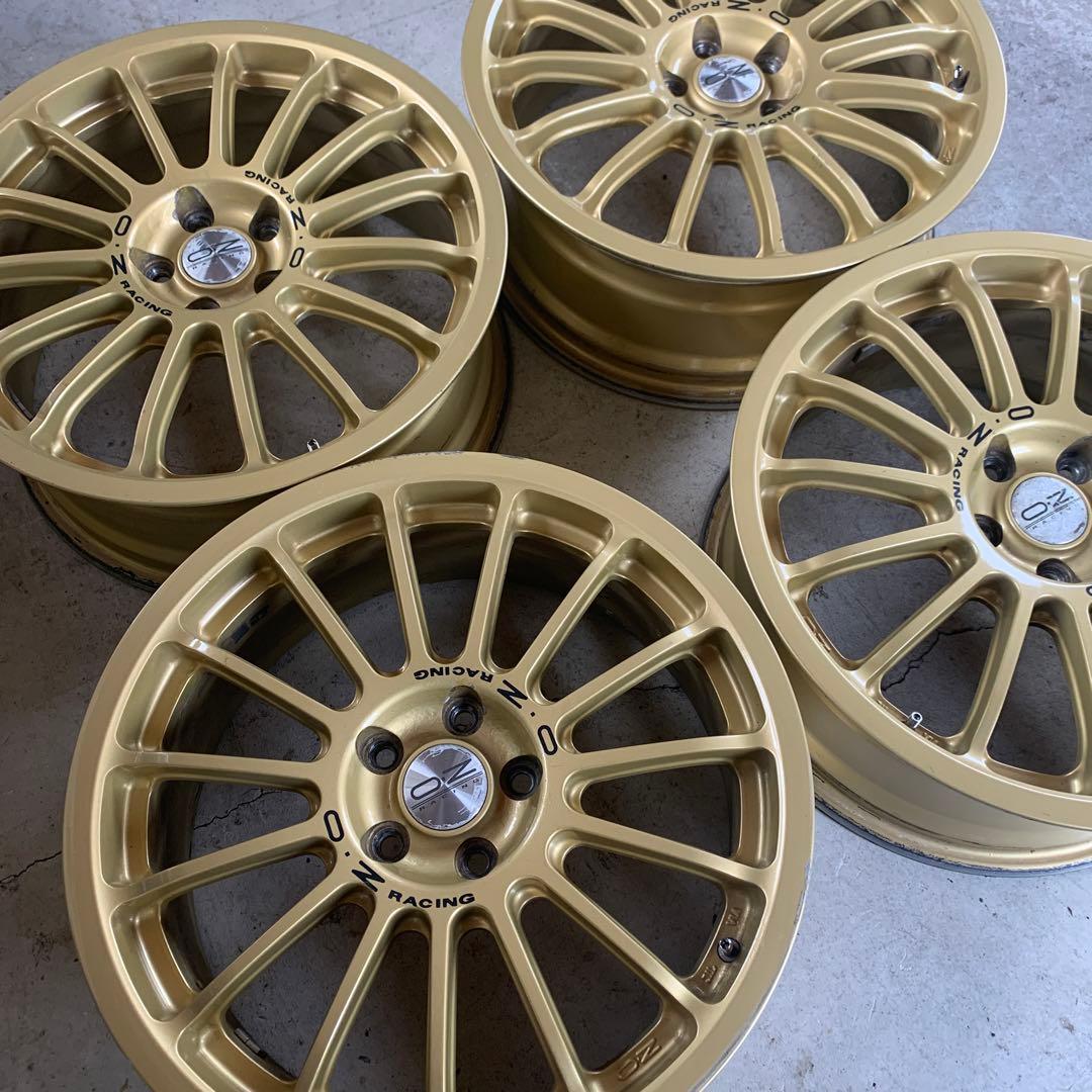 17インチアルミホイール4本セット　OZ RACING プリウス 中古品