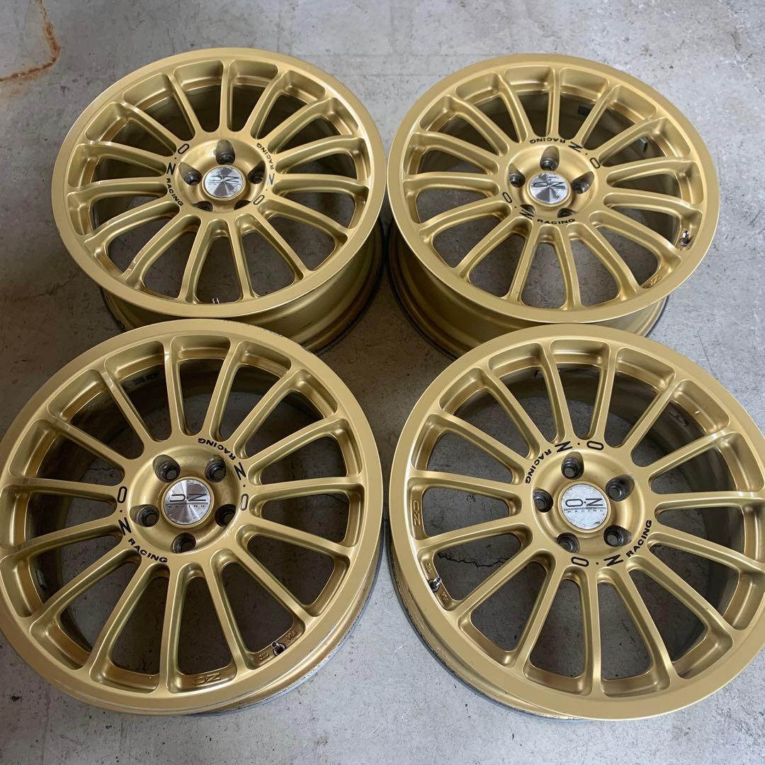 17インチアルミホイール4本セット　OZ RACING プリウス 中古品