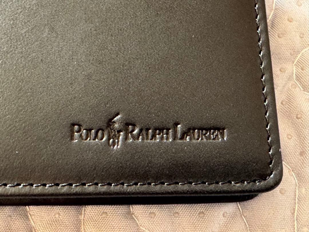 【未使用品】Polo Ralph Lauren ブラック二つ折り財布 箱付き