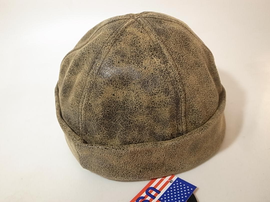 米国製Antique Leather Thugビンテージ革製ショートワッチ XL